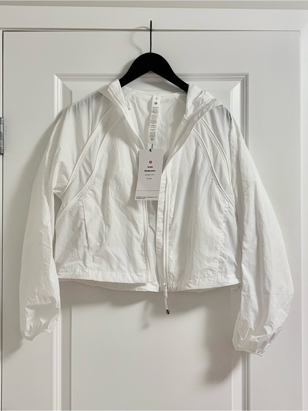 White Lululemon Scuba Windbreaker